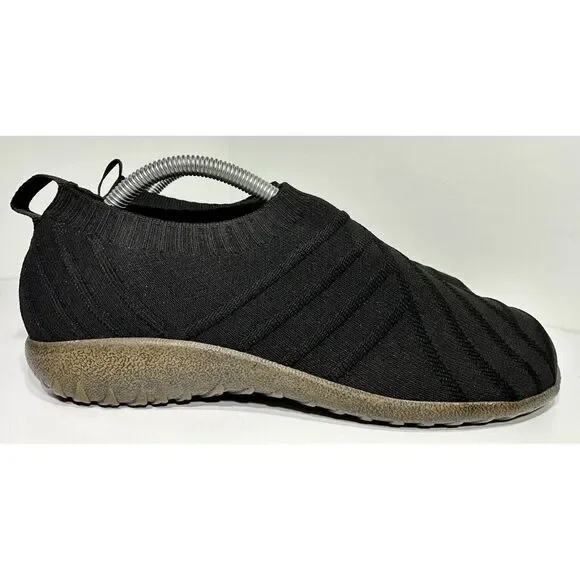 Naot Okahu Sneakers Size 42 (11-11.5)  Slip-On Black Knit Vegan Comfort Shoes‎ - Picture 3 of 12